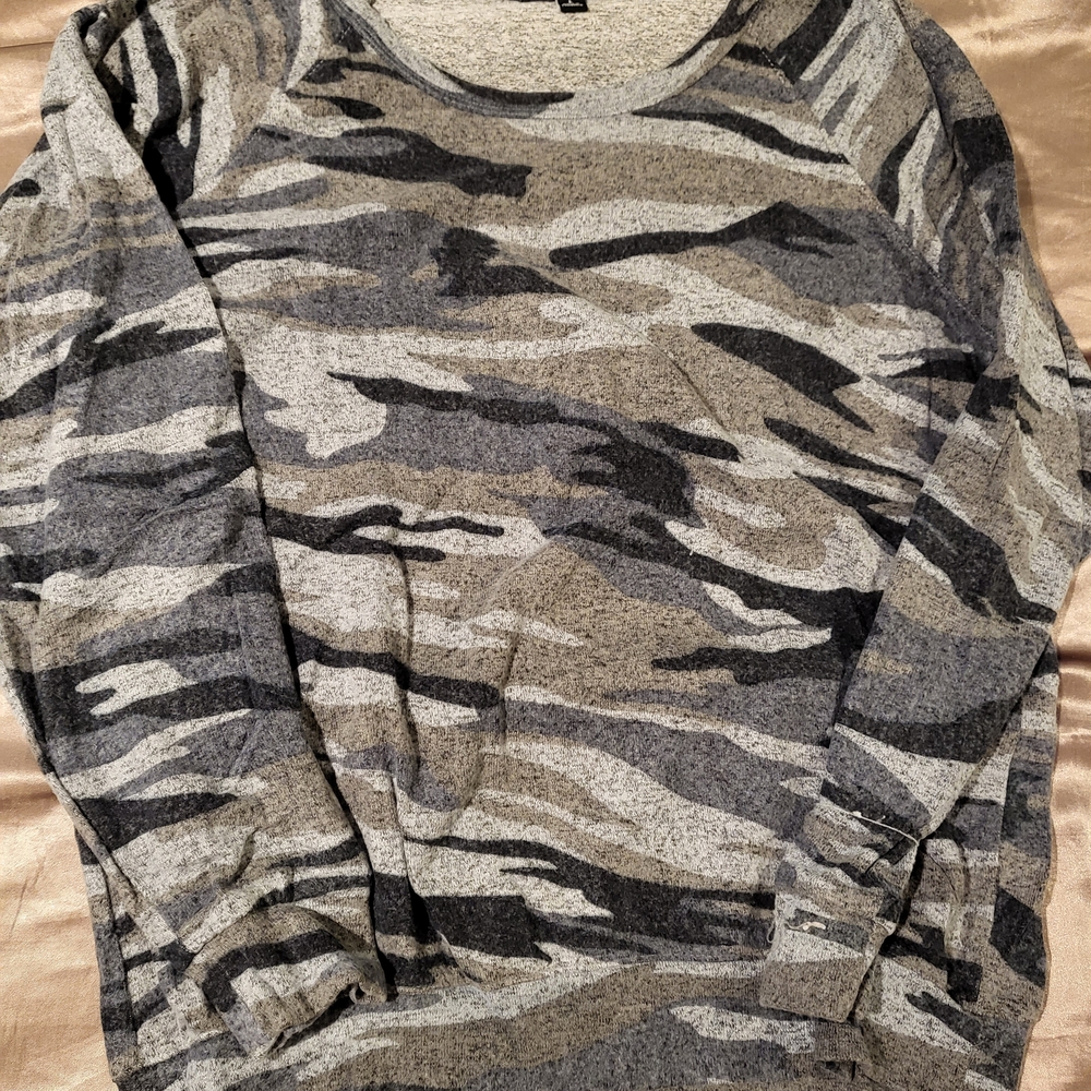 Camouflage Long Sleeve Top